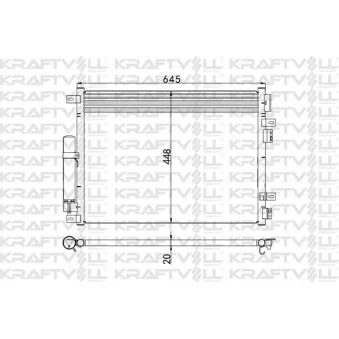 Condenseur, climatisation KRAFTVOLL GERMANY