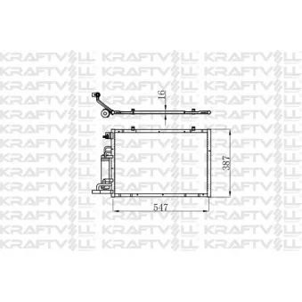 Condenseur, climatisation KRAFTVOLL GERMANY