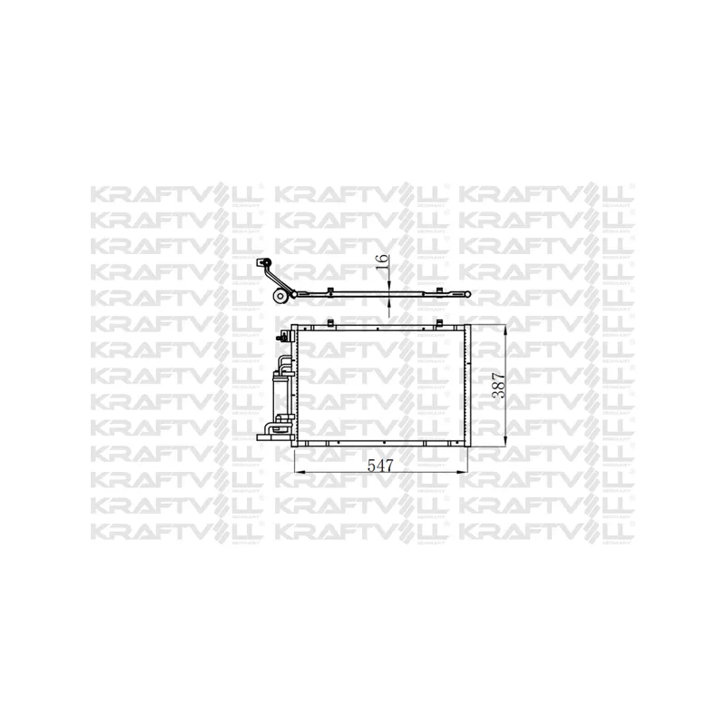 Condenseur, climatisation KRAFTVOLL GERMANY 08060161