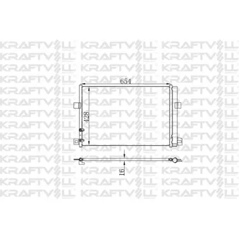 Condenseur, climatisation KRAFTVOLL GERMANY 08060186