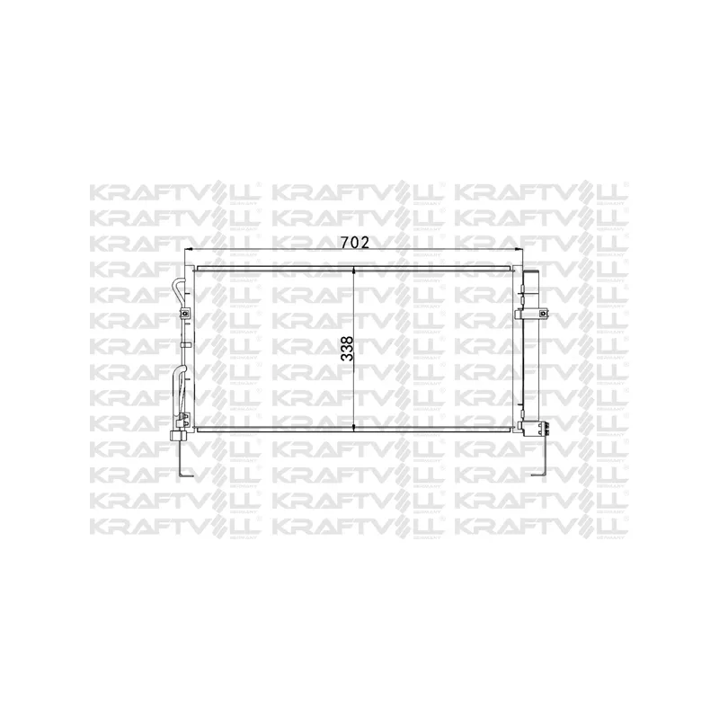 Condenseur, climatisation KRAFTVOLL GERMANY 08060204
