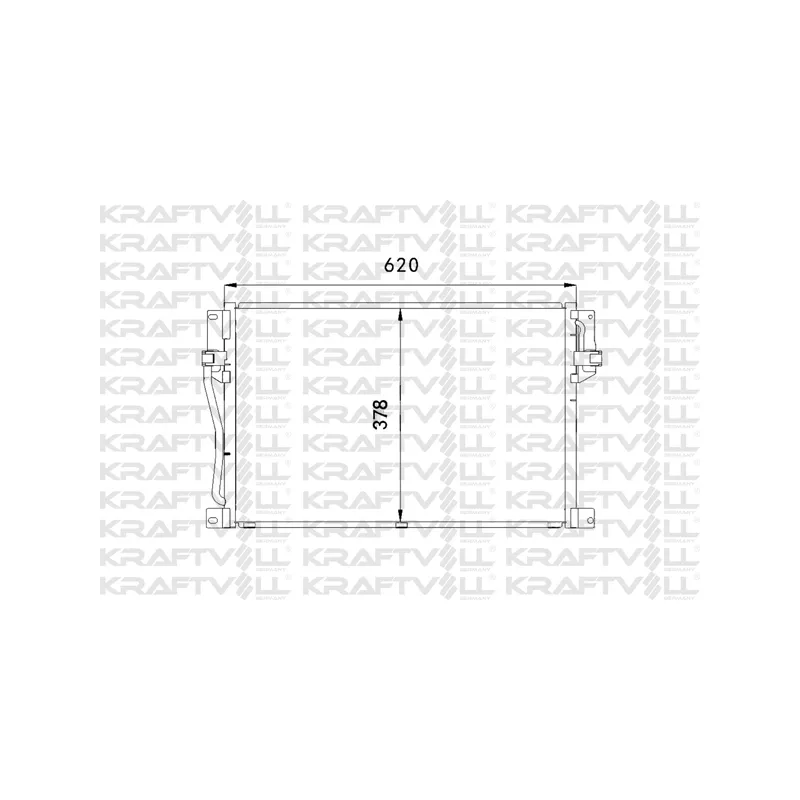 Condenseur, climatisation KRAFTVOLL GERMANY 08060214
