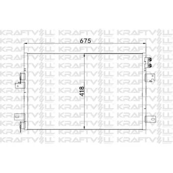 Condenseur, climatisation KRAFTVOLL GERMANY