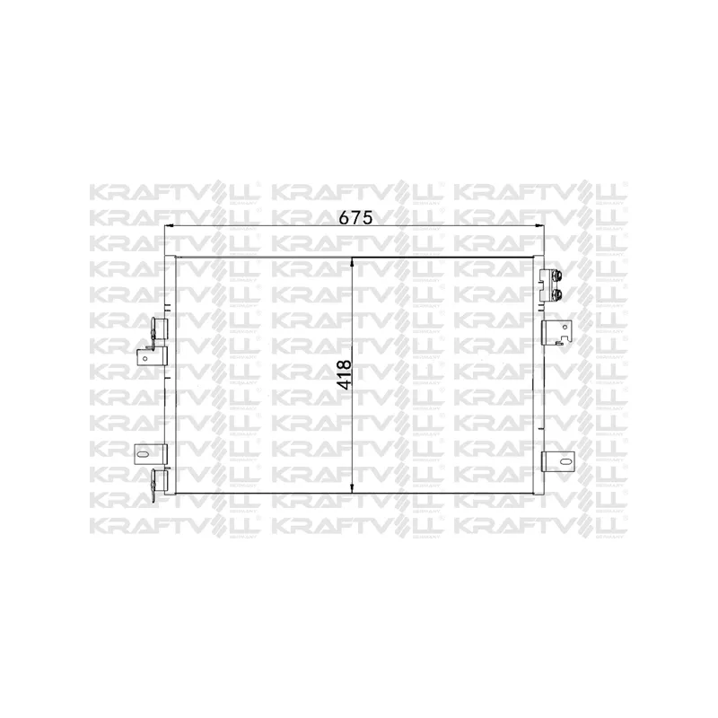 Condenseur, climatisation KRAFTVOLL GERMANY 08060216