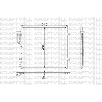 Condenseur, climatisation KRAFTVOLL GERMANY
