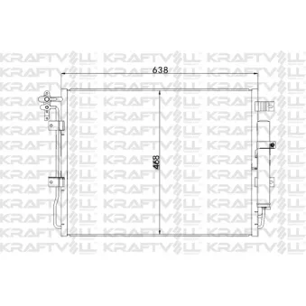 Condenseur, climatisation KRAFTVOLL GERMANY