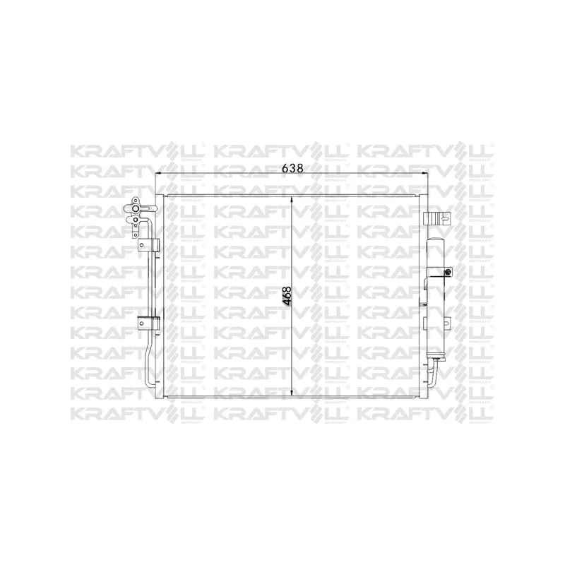 Condenseur, climatisation KRAFTVOLL GERMANY 08060220
