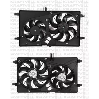 Ventilateur, refroidissement du moteur KRAFTVOLL GERMANY 08120026