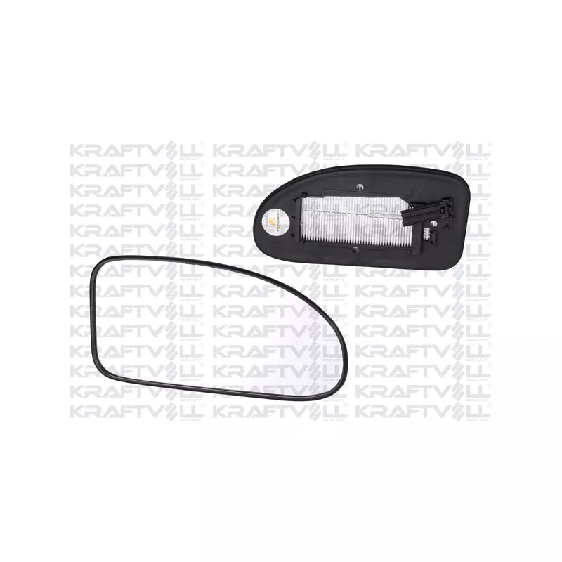 Verre de rétroviseur, rétroviseur extérieur KRAFTVOLL GERMANY 09080044