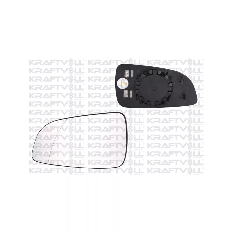 Verre de rétroviseur, rétroviseur extérieur KRAFTVOLL GERMANY 09080083
