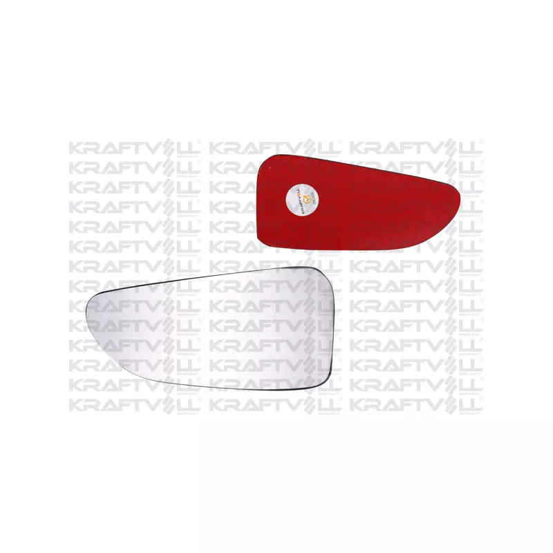 Verre de rétroviseur, rétroviseur extérieur KRAFTVOLL GERMANY 09080093