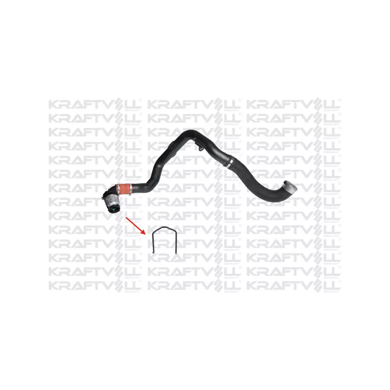 Bride de fixation, gaine de suralimentation KRAFTVOLL GERMANY 10060364