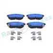 Jeu de 4 plaquettes de frein avant RAP BRAKES R-P1704 - Visuel 1