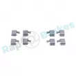 Jeu de 4 plaquettes de frein avant RAP BRAKES R-P1704 - Visuel 3