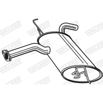 Silencieux arrière WALKER