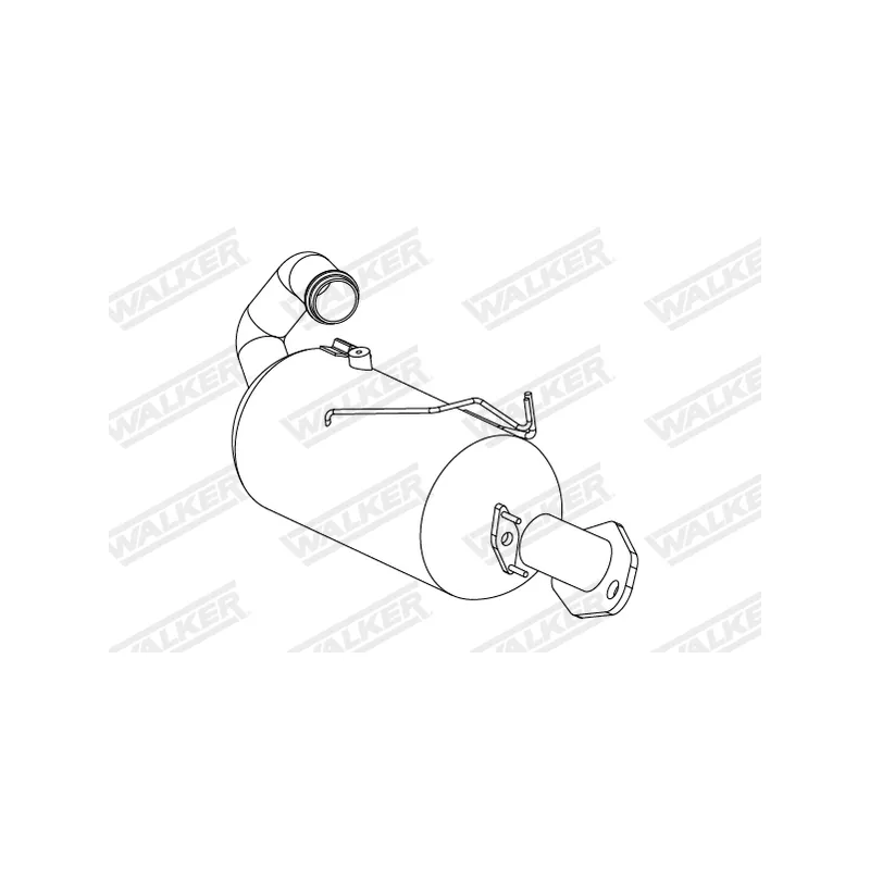 Filtre à particules / à suie, échappement WALKER 73344