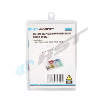 Jeu de 100 mini fusibles - profil bas HST HST 0652