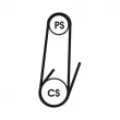 Jeu de courroies trapézoïdales à nervures CONTITECH 4PK1022 ELAST T1 - Visuel 2