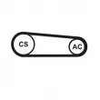 Jeu de courroies trapézoïdales à nervures CONTITECH 4PK917 ELAST T1 - Visuel 2