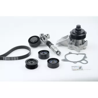 Pompe à eau+Jeu de courroie trapézoïdale à nervures CONTITECH 6PK2490WP1