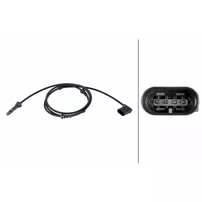 Capteur, vitesse de roue HELLA 6PU 358 216-671