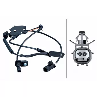 Capteur, vitesse de roue HELLA