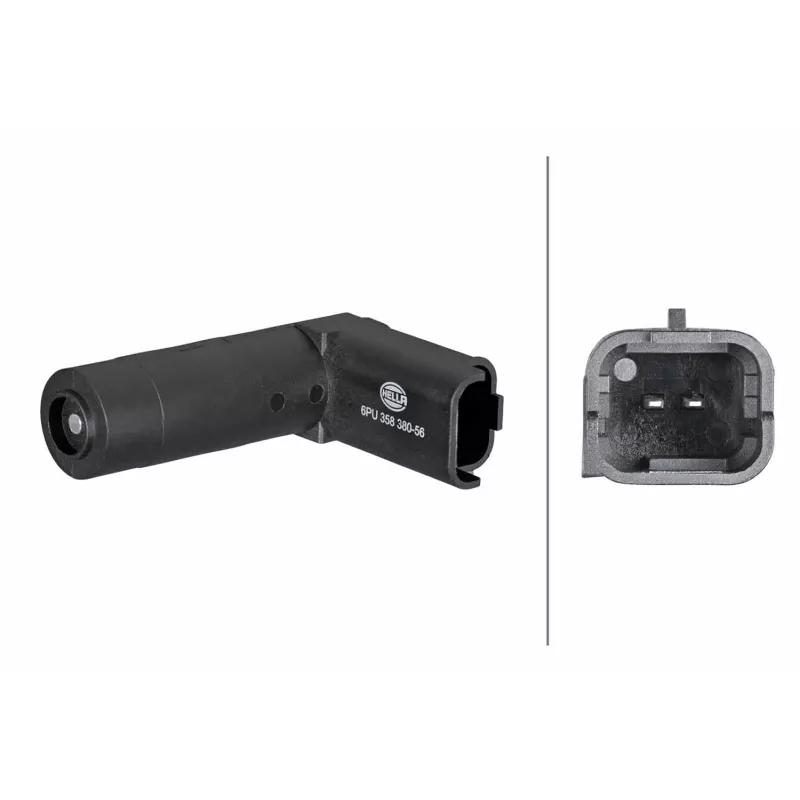 Capteur d'angle, vilebrequin HELLA 6PU 358 380-561