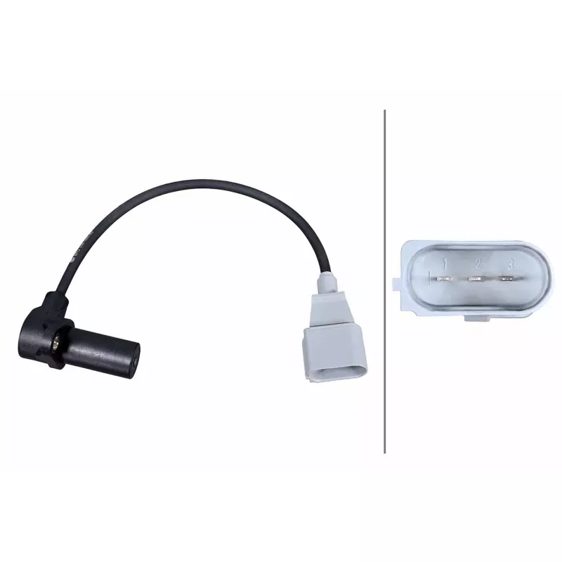 Capteur d'angle, vilebrequin HELLA 6PU 358 380-831