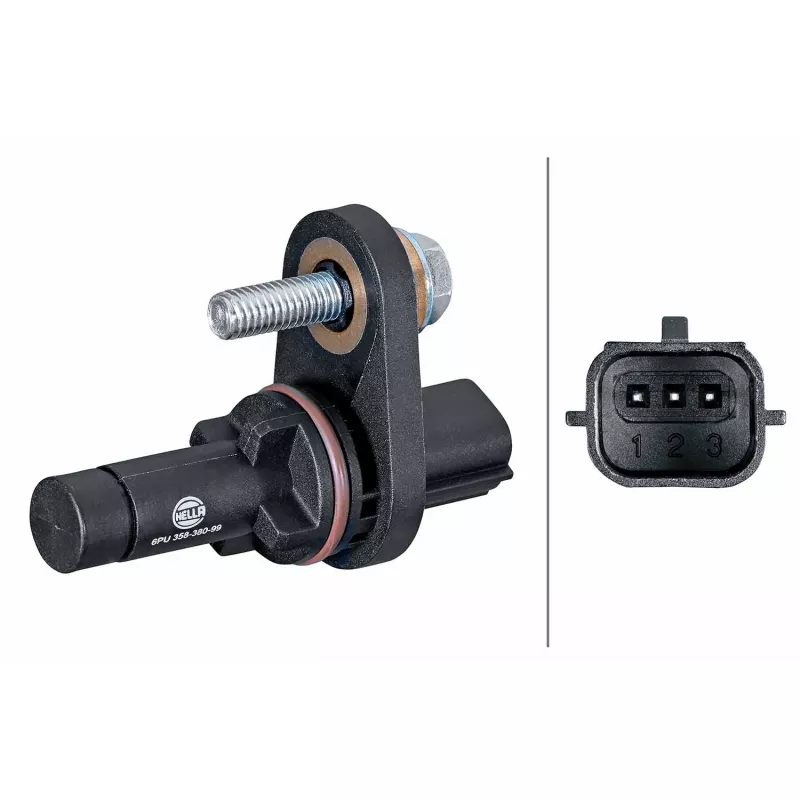 Capteur d'angle, vilebrequin HELLA 6PU 358 380-991