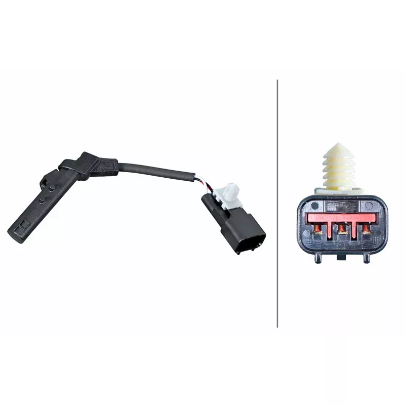 Capteur d'angle, vilebrequin HELLA 6PU 358 381-091