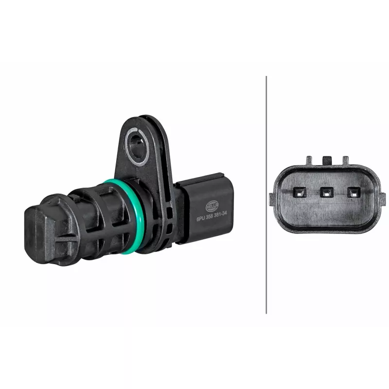 Capteur d'angle, vilebrequin HELLA 6PU 358 381-341