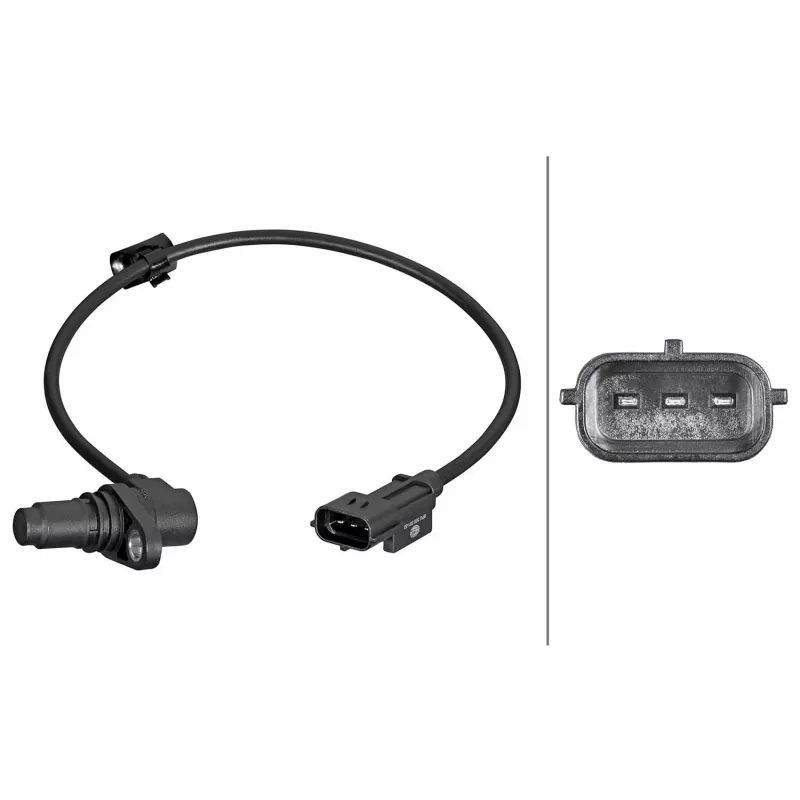 Capteur d'angle, vilebrequin HELLA 6PU 358 381-521