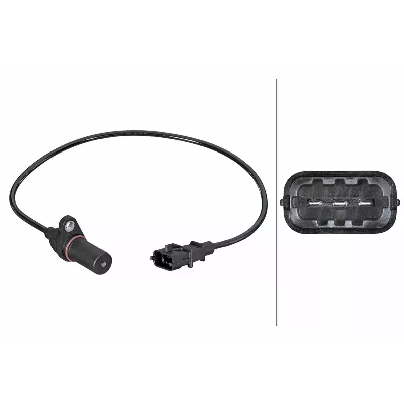 Capteur d'angle, vilebrequin HELLA 6PU 358 381-571