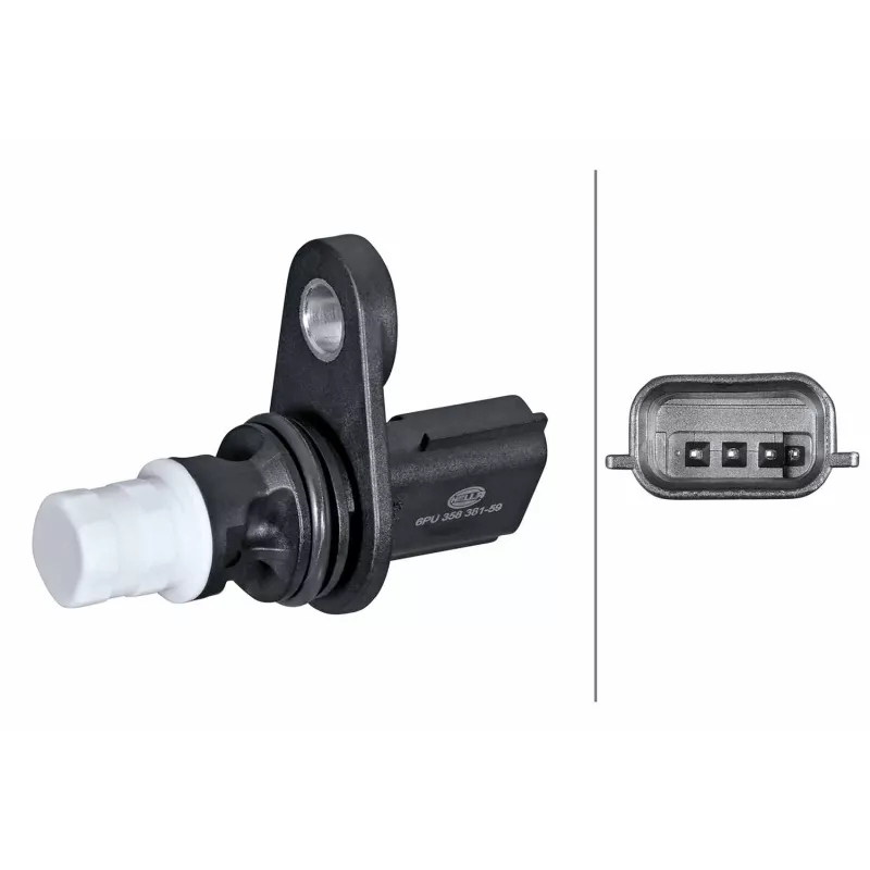 Capteur d'angle, vilebrequin HELLA 6PU 358 381-591