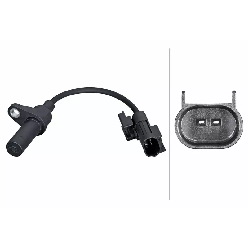 Capteur d'angle, vilebrequin HELLA 6PU 358 381-631