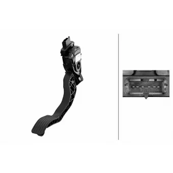 Capteur, position d'accelerateur HELLA