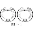Kit de freins arrière (prémontés) HELLA 8DB 355 022-451 - Visuel 2
