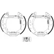 Kit de freins arrière (prémontés) HELLA 8DB 355 022-901 - Visuel 3