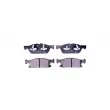 Jeu de 4 plaquettes de frein avant HELLA 8DB 355 024-981 - Visuel 1