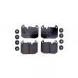 Jeu de 4 plaquettes de frein avant HELLA 8DB 355 025-621 - Visuel 1