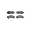 Jeu de 4 plaquettes de frein avant HELLA 8DB 355 025-711 - Visuel 1