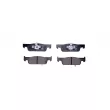 Jeu de 4 plaquettes de frein avant HELLA 8DB 355 025-841 - Visuel 1