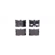 Jeu de 4 plaquettes de frein avant HELLA 8DB 355 031-701 - Visuel 1