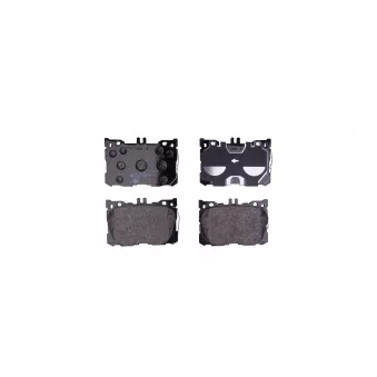 Jeu de 4 plaquettes de frein avant HELLA 8DB 355 031-701