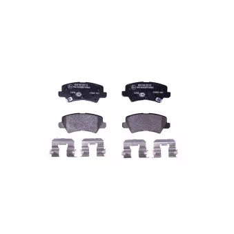 Jeu de 4 plaquettes de frein arrière HELLA 8DB 355 037-921