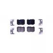 Jeu de 4 plaquettes de frein avant HELLA 8DB 355 037-971 - Visuel 1