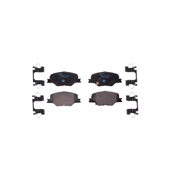 Jeu de 4 plaquettes de frein avant HELLA 8DB 355 039-061