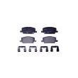 Jeu de 4 plaquettes de frein avant HELLA 8DB 355 040-001 - Visuel 1