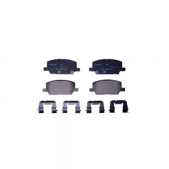 Jeu de 4 plaquettes de frein avant HELLA 8DB 355 040-001