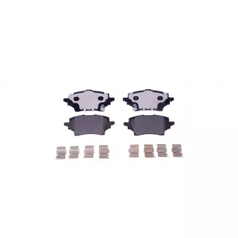 Jeu de 4 plaquettes de frein arrière HELLA 8DB 355 040-221
